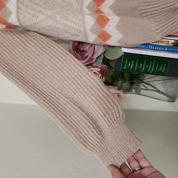 Soft Small/Medium Sweater With Baloon Sleeve Cozy Fall Winter Lagenlook - Picture 7 of 13